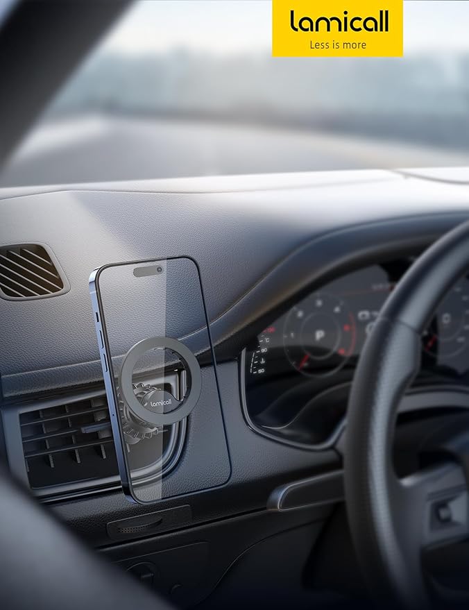 Lamicall for MagSafe Car Mount - [20 Super Magnets] Magnetic Phone Holders for Your Car, Air Vent Phone Holder Car, HandsFree Cell Phone Holder Mount Accessories for Women Men fit iPhone 17 16 Pro Max