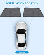 Car Window Shades for Subaru Outback Wagon(2015-2019), 2-Pack Rear Window Sun Shades for Baby – Breathable Mesh, UV & Heat Blocker, Privacy Protection for Camping, Travel, Sleep & Nursing