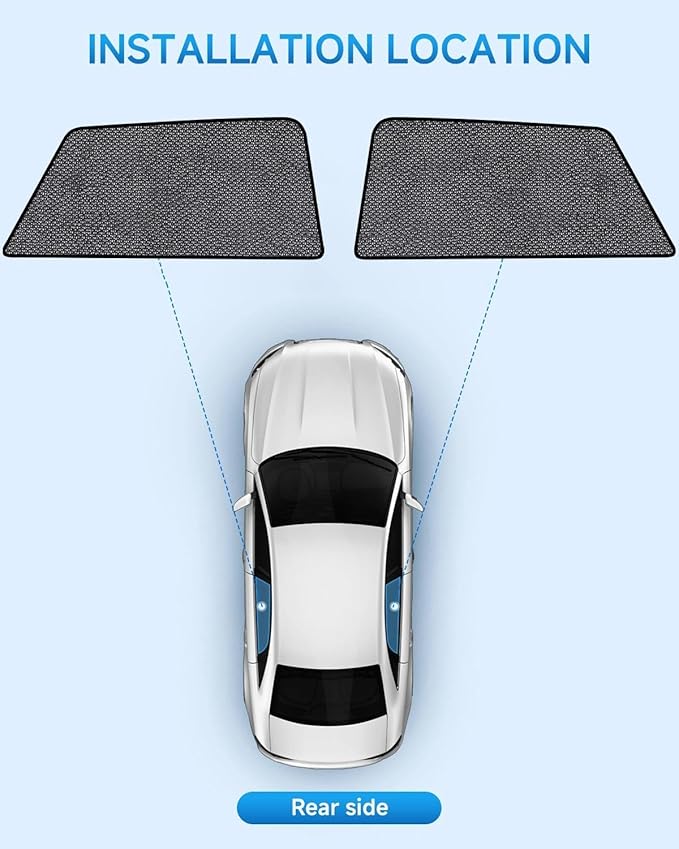 Car Window Shades for Subaru Outback Wagon(2015-2019), 2-Pack Rear Window Sun Shades for Baby – Breathable Mesh, UV & Heat Blocker, Privacy Protection for Camping, Travel, Sleep & Nursing