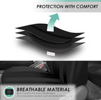 FH Group Car Seat Cover Full Set Striking Striped Car Seat Covers with Front Seat Covers and Rear Split Bench, Universal Fit 