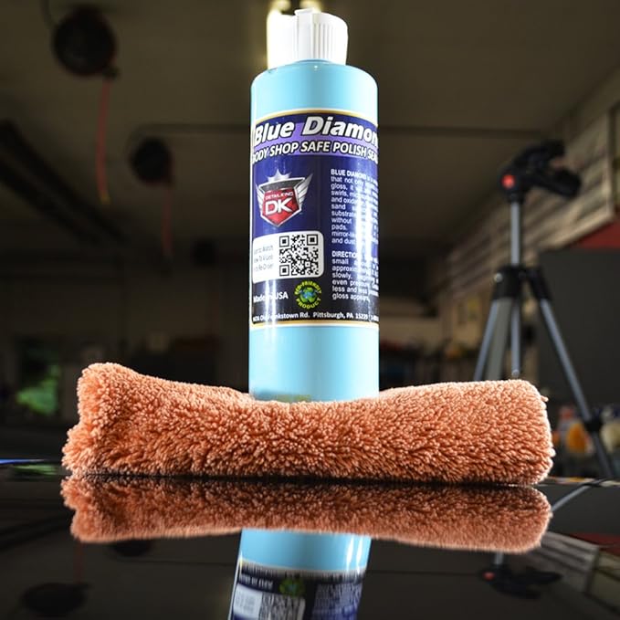 Detail King Blue Diamond Car Polish & Car Sealant - Silicone Free Polish - Cleans, Dazzles & Protects - Body Shop Safe - 16oz