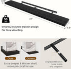 Dreamland 72 Inches Floating Shelves for Wall, 9.8" Deep Long Floating Shelves Set of 1, Large Display & Storage Shelf, Wall 