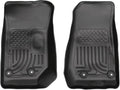 Husky Liners Weatherbeater Floor Mats | Fits 2014-2018 Jeep Wrangler JK | Front Row, 2-pc Black - 18041