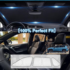 KMF Thicken Car Window Shades for Toyota RAV4 2019-2025 Accessories, 5th Gen RAV 4 Full Car Window Covers Sunshade for Windshield Side Rear,UV Block and Blackout Privacy for Car Camping Outdoor 8pcs