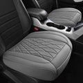 CAR PASS 2 Pack Leather Front Car Seat Covers, Bottom Seat Covers Full Wrapped with Storage Pocket, Anti-Slip Leather Seat Pr