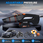 THINKWORK 20V Car Vacuum & Air Inflator, Dual Function High Power Handheld Cordless Vacuum with 18000pa Suction Power for Car