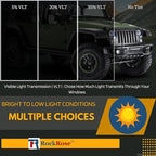 RockRose 50% Car Window Tint 40 in x 100FT 1PLY Carbon Charcoal Privacy Film Heat, UV, and IRR Block Tint for Cars or Home Adhesive Film Easy Shrink, Plotter Friendly Pro Grade