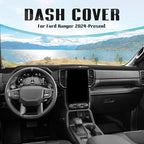 FIILINES Dash Cover for 2024-2026 Ford Ranger, Dashboard Mat Accessories Dash Cover Sunshade Nonslip Mesh Protector No Glare 