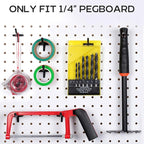 69PCS 2/4/6 Inch Extra Thick Pegboard Hooks, Heavy Duty Peg Board Organizer Accessories, Peg Board Tool Hangers Fit for 1/4" 