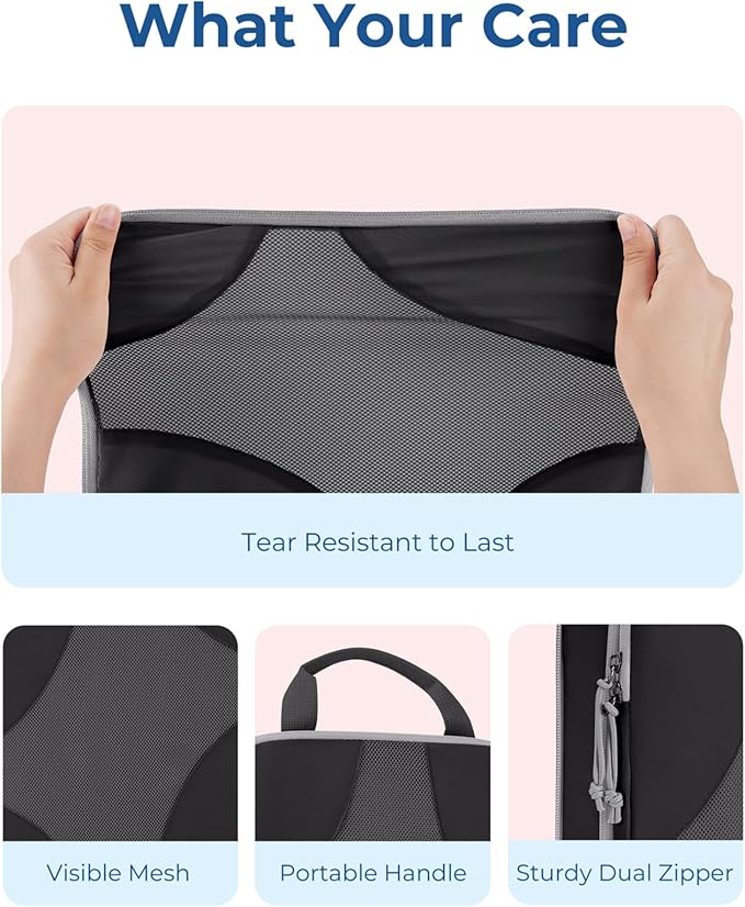 BAGSMART Compression Packing Cubes for Travel, Compressible Luggage Organizer for Cruise Ship, Lightweight Travel Essentials 