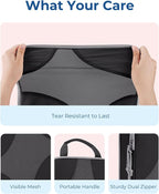BAGSMART Compression Packing Cubes for Travel, Compressible Luggage Organizer for Cruise Ship, Lightweight Travel Essentials 