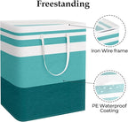 StorageRight Large Collapsible Laundry Basket Hamper with Easy Carry Handles，Freestanding Clothes Hampers for Laundry, Bedroo
