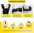 Car Seat Gap Filler 2 Pack, Inserts Between Seats Console with Deeper Groove, Universal Car Seat Gap Plug with Upgraded Phone Holder for Car SUV Truck