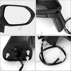 Passenger Side Mirror Assembly Compatible with Toyota Corolla 2020-2025 Non-heated Power Adjustable Glass Replace 8791012F60, TO1321391, 8791002916, 8791002928 Black (3Pin Right)