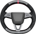 MEWANT DIY Stitching Steering Wheel Cover Wrap for Tesla Model 3 Highland 2023-2025/Model Y 2025 Highland for Tesla Model 3/Model Y Accessories