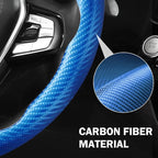 Carbon Fiber Steering Wheel Cover 3pcs Anti-Slip Car