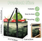 Reusable Grocery Bags Heavy Duty Shopping Bags Foldable Large Tote Bags with Long Handles & Hard Bottom