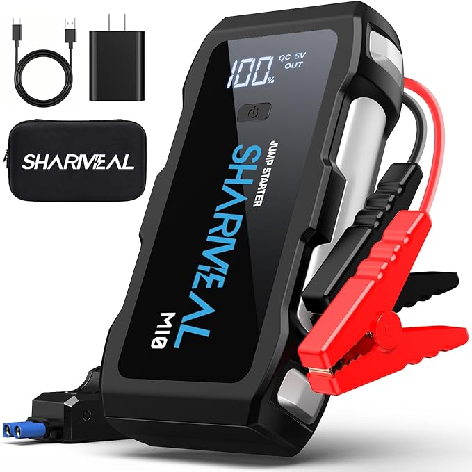 Jump Starter 5500A, 12V Car Battery Jump Starter with USB Quick Charge (Up to 10.0L Gas or 9.0L Diesel Engine), Battery
