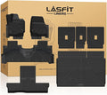 LASFIT Floor Mat&Cargo with Backrest Mat for 7 Seats 2025 2026 Ford Expedition Max(Not for Standard),TPE Easy Clean All Weather TPE Custom Fit for SUV Car Liners, 1st&2nd&3rd&Cargo Liner, Black 5pcs