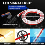 RGB Hood Light Strip DRL Car Led Lights Exterior IP68 Waterproof Multicolor Dynamic Scan Start Up Hoodbeam Kit Lights Compatible with Cadillac,Truck,SUV,APP Control,12V 94.5inches
