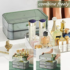 Stackable Cosmetics Organizer Drawers, Bathroom Vanity Makeup Organizers and Storage, Ideal for Desk and Dresser Countertops,