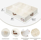 StorageWorks Large Under Bed Storage Containers with Under Bed Shoe Storage for Closet