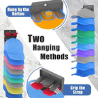 Hat Organizer for Baseball Caps 2 Packs with Built Spring Clips - Wall Mount Closet Hat Rack Holder, Storage for Wall Door/Cl