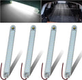 12V Led Interior Light Bar 4 Packs 72Led 6500K White with ON/Off Switch 11Inch 12V 24V for Enclosed Cargo Trailer RV Van Truck Lorry Camper Caravan Motorhome (4Pcs)
