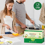 Bonsenkitchen Vacuum Sealer Bags,400 Quart 8" x 12" Precut Food Sealer Bags, Commercial Grade, BPA Free, Heavy Duty, Customiz