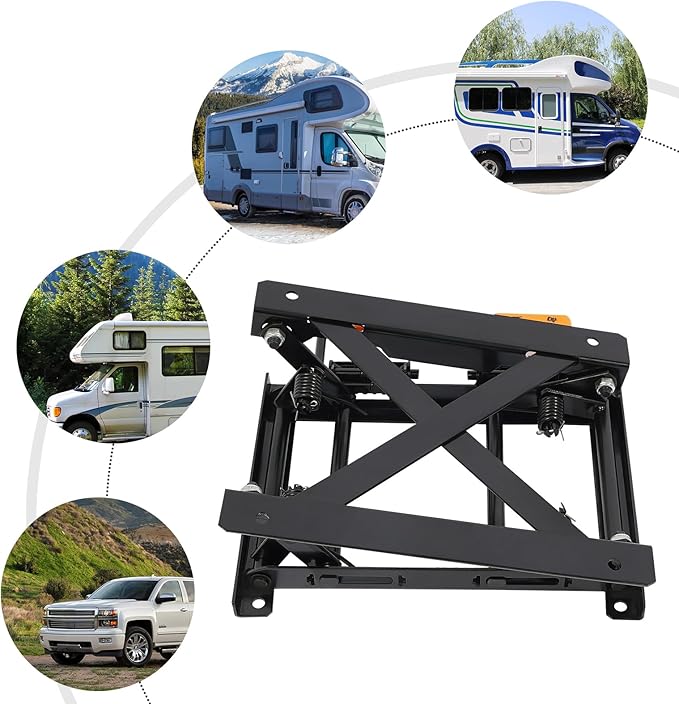 Car Seats Height Adjuster, Seat Lifting Base, Car Seat Lift Rack for RVs, Commercial Vehicles(Lift Range 2.76-5.12in)