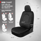Motor Trend Honeycomb Polyester Seat Covers – Semi Universal Fit Front Seat Protector for Most Cars, Trucks, SUVs – Breathabl
