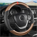 Moly Magnolia Carbon Fiber Steering Wheel Cover, Universal 15 inch Breathable Anti Slip, Fit Most Cars, Trucks, SUV (Carbon F