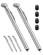 AstroAI Pencil Tire Pressure Gauge 5 Pack 10-75PSI, Calibrated to ANSI B40.1 Grade B (2%), Stainless Steel Body, Metal Made Nozzle 3 Measurements for Cars, Bikes, Vehicles