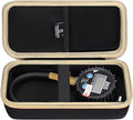 Hard Storage Case for Tire Pressure Gauge, Portable Oxford Cloth Storage Box - 100 PSI (Only Case) (Black & Gold)