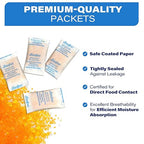 LotFancy Silica Gel Packets 0.5g 300 Pack, Color Indicating Desiccant Packs, Moisture Absorber for Spice Jars, Seed Storage, 