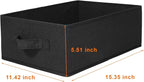 JAKAGO Fabric Storage Bins set of 4 Rectangle Storage Baskets with Handle Foldable Closet Organizer for Clothes Towel bedding