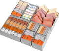 Drawer Organizer Clothes, 8 Pack Dresser Organizer Bins for Baby Clothes, Underwear Sock, Fabric Closet Organization and Stor
