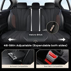 Coverado Seat Covers 5 Seats, Luxury Car Seat Covers Full Set, Automotive Car Protectors, Coffee Auto Seat Covers, Car Access