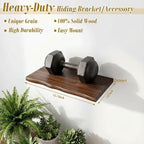 Pinkunn 4 Pcs Floating Shelves for Wall Rustic Wooden Floating Shelf Wooden Shelves for Bathroom Living Room Bedroom Kitchen 