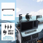 Aunginsy Dashboard Phone Holder Compatible with Ford Maverick 2022 2023 2024, Car 8-inch Navigation Screen Upper Panel Fixed Clip with Mobile Phone Stand/Walkie Talkie Bracket/Radio Mount Accessories