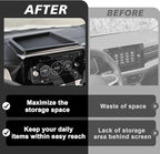 Muslogy Dashboard Storage Box Compatible with 2025 2026 Volkswagen Jetta Accessories Center Console Organizer Insert Tray Divider Anti-Slip Mat Fit For 2025 Jetta S SE Sport SEL GLI, Fit 8-inch Screen