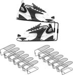 CiBiZi Shoe Slots Organizer 12Pack Metal Shoe Stackers for a Pair of Shoes Double Layer Shoe Holder Shoe Storage Closet Organ