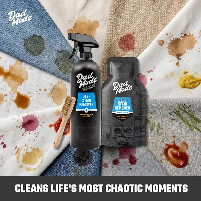 DadMode 7-Enzyme Laundry Stain & Odor Destroyer – Deep Cleaner for Extreme Clothing Messes Powered by Nuclease (DNAse) - Sand