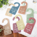 Whaline Acrylic Baby Closet Dividers Boho Hanging Acrylic Infant Clothes Hanger separators Baby Closet Organizers Thicken Bab