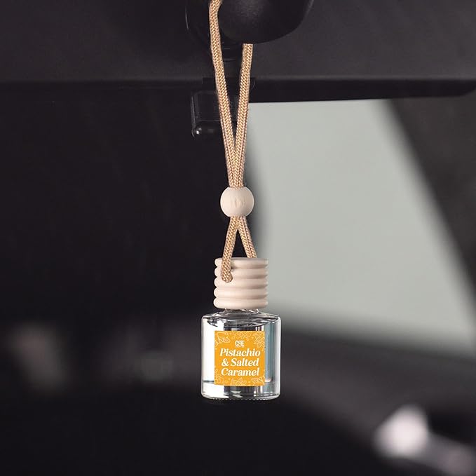 C&E Craft Co Hanging Car Air Freshener Diffuser 2 Pack, Long Lasting Fragrance Oil Car Freshener, Glass Bottle Auto Air Fresh