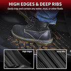 LASFIT Floor Mats for Toyota 4Runner 2013-2024 & for Lexus GX460 2014-2023, All Weather TPE Mats Floor Liner for Toyota 4 Runner (Fit 7 Seats & 5 Seats) 1st & 2nd Row Car Mats, Black