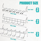 Coume 6 Pcs Pegboard Screwdriver Holders Organizer Pegboard Plier Holders Stainless Steel Peg Board Tool Utility Hooks Access
