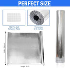 YoleShy Double Reflective Insulation 24 in X 20 FT RV Window Insulation for Summer Heat Reflective Window Film for Roof, Car, Garage Doors