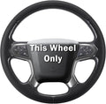 Steering Wheel Cover for Chevy Silverado 1500 2014-2018/2500 2500HD 3500 3500HD 2015-2019/ 4500HD 5500HD 6500HD 2019-2024/ Suburban Tahoe 2015-2020/ Colorado 2015-2022/ Traverse 2018-2023 Chevrolet