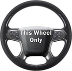 Steering Wheel Cover for Chevy Silverado 1500 2014-2018/2500 2500HD 3500 3500HD 2015-2019/ 4500HD 5500HD 6500HD 2019-2024/ Suburban Tahoe 2015-2020/ Colorado 2015-2022/ Traverse 2018-2023 Chevrolet